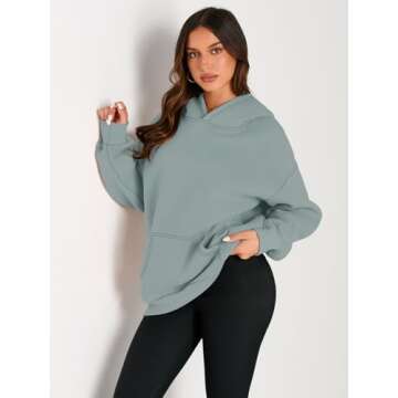 EFAN Womens Hoodies Oversized Sweatshirts Pullover Fleece Sweaters Long Sleeve Winter Fall Outfits F...