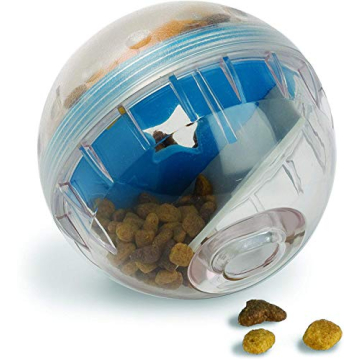 Pet Zone IQ Treat Ball Dog Treat Dispenser Toy Ball Interactive Toy - 4" Stimulation, Slow Feeder