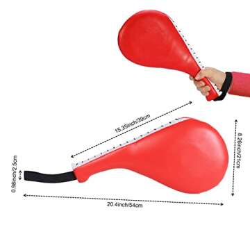OBTANIM 2 Pack Taekwondo Kick Pads Durable Kickboxing Striking Pad Karate Kicking Target for Martial...