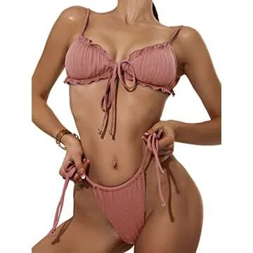 Stylish SOLY HUX 3 Piece Swimsuits Set for Summer