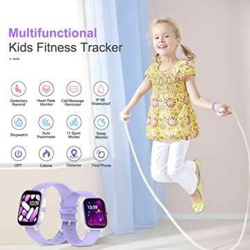 HENGTO Kids Smart Watch - Fitness Tracker for Children