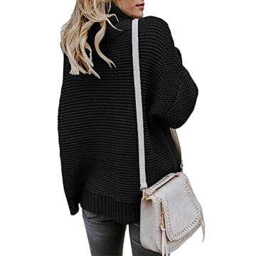 Cozy BLENCOT Oversized Turtleneck Sweater for Women