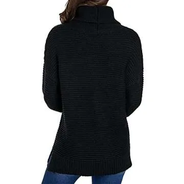 Cozy BLENCOT Oversized Turtleneck Sweater for Women