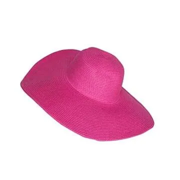 WITHMOONS Hot Pink Floppy Sun Hat for Women UPF 50