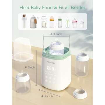 Momcozy Bottle Warmer for Fast and Safe Baby Feeding