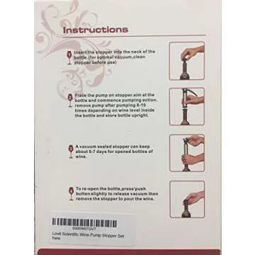 LovIT Stainless Steel Vacuum Wine Saver Pump - Freshness Preserver