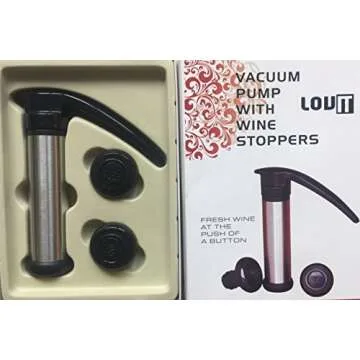 LovIT Stainless Steel Vacuum Wine Saver Pump - Freshness Preserver