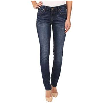 KUT from the Kloth Stevie Straight Leg Jeans - Jeans for Women - Straight Leg - Cotton & Spandex Ble...