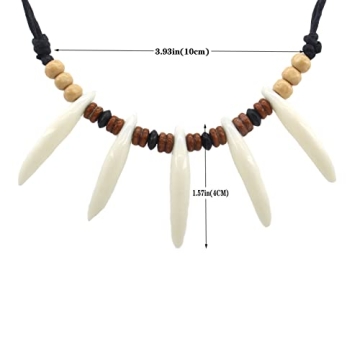 Scddboy Caveman Necklace for Cosplay and Theme Parties