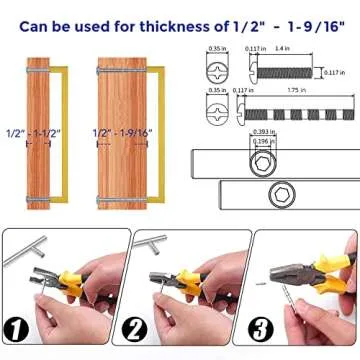 Ravinte 10 Inch Brushed Brass Cabinet Handles for Modern Homes