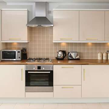 Ravinte 10 Inch Brushed Brass Cabinet Handles for Modern Homes