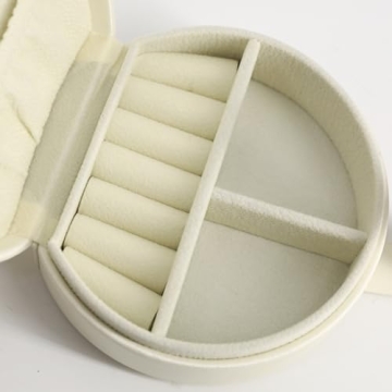 Travel Jewelry Case with Gold Monogram - Personalized