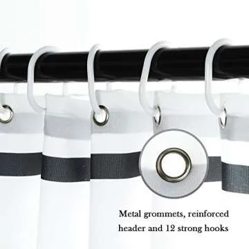 Stylish Seavish Fabric Shower Curtain - Waterproof & Monogrammed