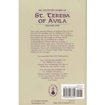 The Collected Works of St. Teresa of Avila, Vol. 1 - Inspiring Spiritual Insights