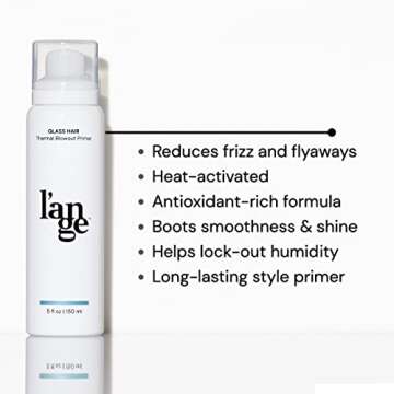 L'ANGE HAIR Glass Hair Thermal Blowout Primer | Heat Protectant Spray for Frizz-Free Styling | Light...