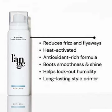 L'ANGE HAIR Glass Hair Thermal Blowout Primer | Heat Protectant Spray for Frizz-Free Styling | Light...
