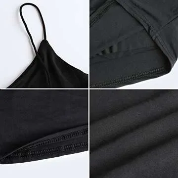 Amilia Women's Stylish Double Layer Crop Tank Top