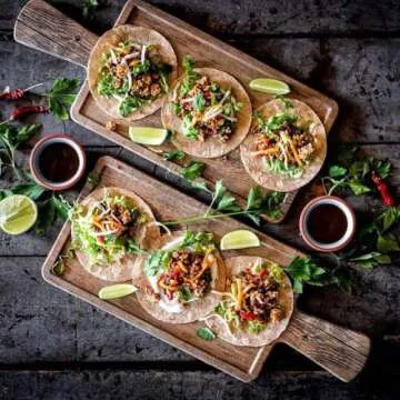 Mr. Tortilla Low Carb Keto Soft Taco Shells, Vegan Healthy Snacks & Bread Alternative, 1 Net Carb 15 Calories Delicious Small Batch Kosher Wraps - (Multigrain, 24 Count)