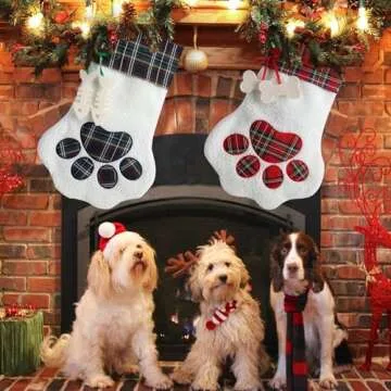 Personalized Dog Sherpa Christmas Stockings for Pets