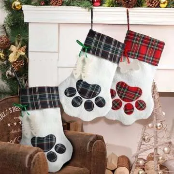 Personalized Dog Sherpa Christmas Stockings for Pets