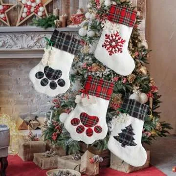 Personalized Dog Sherpa Christmas Stockings for Pets