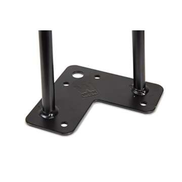 WEN TL16B 16-Inch Mid-Century Modern Satin Black Hairpin Table Legs, 1/2″ Diameter, Set of 4