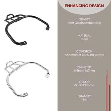 Lorababer Motorcycle Rear Sports Luggage Rack Shelf Hand Rail Armrest Compatible with P.iaggio Vespa GTS300 GTS250 GTV300 GTS 300 250 GTV 300 2008-2022 Cargo Carrier Bracket (Black)