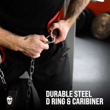 Gymreapers Dip Belt With Chain For Weightlifting, Pull Ups, Dips - Heavy Duty Steel Chain For Added Weight Training (Ranger Green)