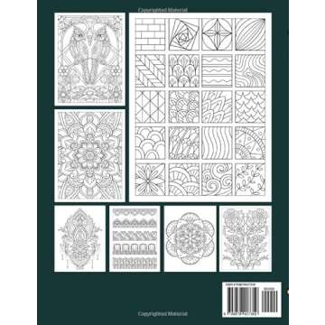 Mindful Patterns: Adult Coloring Book with Easy and Relieving Mandala Style Pattern For Stress Relie...