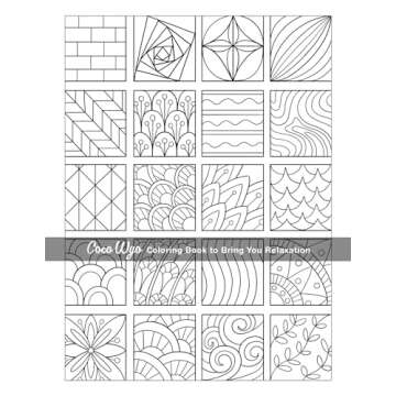 Mindful Patterns Adult Coloring Book for Stress Relief