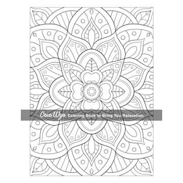 Mindful Patterns Adult Coloring Book for Stress Relief