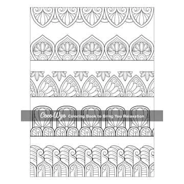 Mindful Patterns Adult Coloring Book for Stress Relief