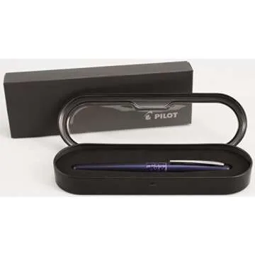 Pilot MR Animal Collection Fountain Pen in Gift Box, Matte Plum Barrel with Leopard Accent, Fine Point Stainless Steel Nib, Refillable Black Ink (91138)