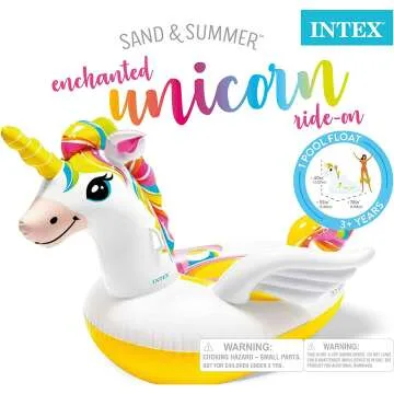Intex Unicorn Inflatable Pool Float - 79" X 55" X 38"