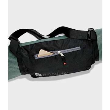 Manduka Go Play 3.0 Yoga Mat Bag, Black, One Size