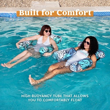 Sloosh 2 Pack Inflatable Adult Pool Loungers