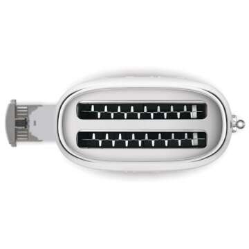 Smeg 50's Retro 4 - slice toaster (Stainless Steel)