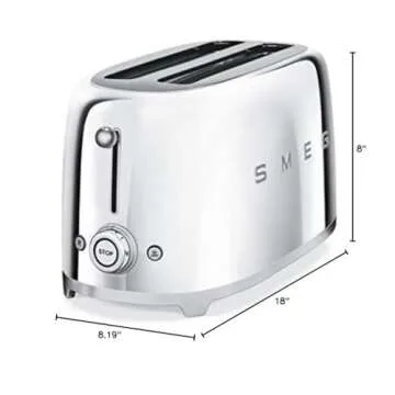 Smeg Retro 4-Slice Toaster: Stylish & Versatile