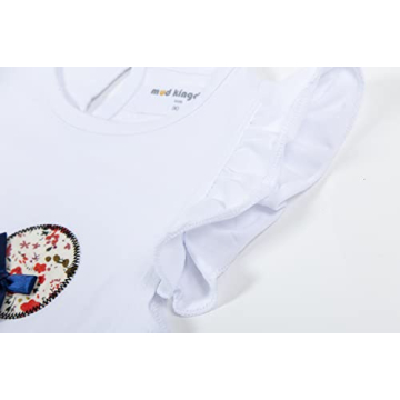 Cute Cartoon Floral Skirt Set for Toddler Girls