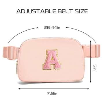 Gitus Stylish Initial Fanny Pack for Girls Ages 6-10