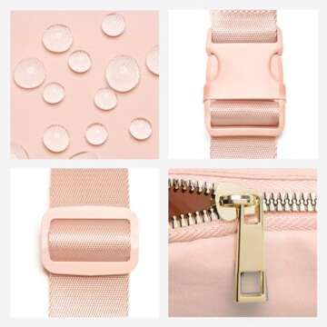 Gitus Stylish Initial Fanny Pack for Girls Ages 6-10