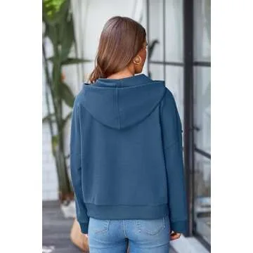 Stylish Cropped Hoodie for Women by PRETTYGARDEN