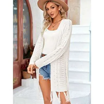 Stylish Soulomelody Boho Cardigan for Women - Lightweight & Chic