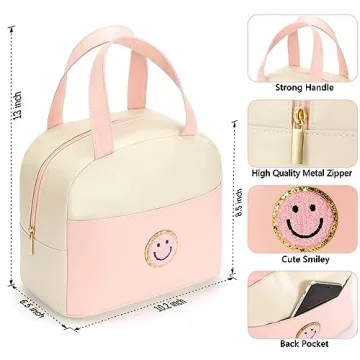 Stylish Large Insulated Lunch Bag for Women