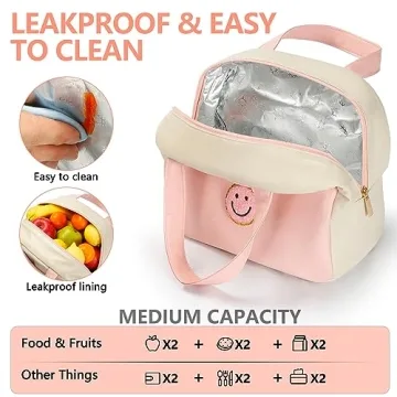 Stylish Large Insulated Lunch Bag for Women