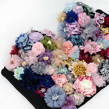 Elegant ELLACCI 3D Floral Bustier Crop Top for Women