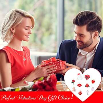 Yaomiao 80 Metal Heart Charms for Jewelry Crafting