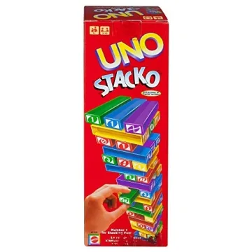 Mattel UNO Stacko Game for Fun Family Challenges