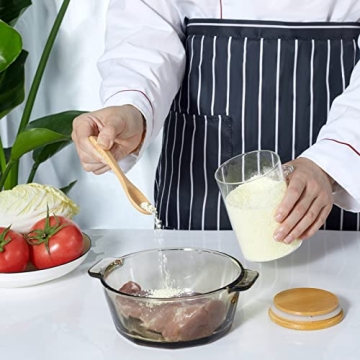 Elegant 3 Pack Glass Storage Containers with Bamboo Lids