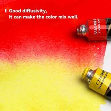 Paul Rubens Artist Watercolor Paint Set,36 * 5 ml Vibrant Colors, Watercolor Tubes for Profesional Artists&Hobbists, Art Supplies for Watercolor Painting, Comic, Illustration, Decoration